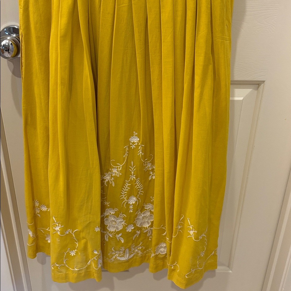 Moulinette Soeurs Vibrant Yellow Dress with matching slip - Picture 7 of 8
